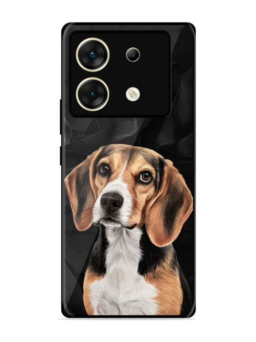 Beagle Portrait Glossy Metal Phone Cover for Infinix Zero 30 (5G) Zapvi