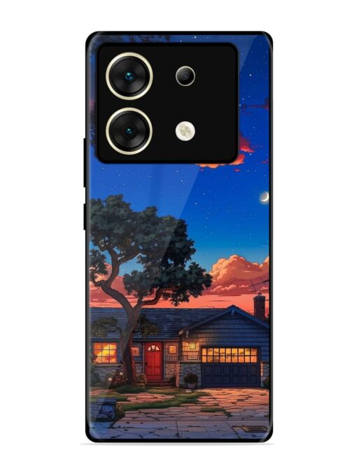 Serene Suburban Twilight Glossy Metal Phone Cover for Infinix Zero 30 (5G)