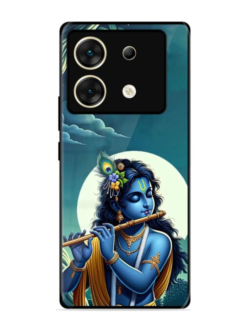 Krishna's Divine Flute Glossy Metal Phone Cover for Infinix Zero 30 (5G) Zapvi