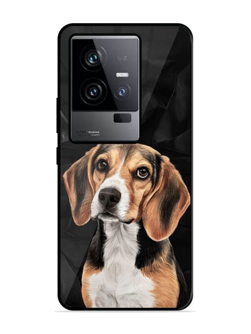 Beagle Portrait Glossy Metal Phone Cover for Iqoo 11 (5G) Zapvi