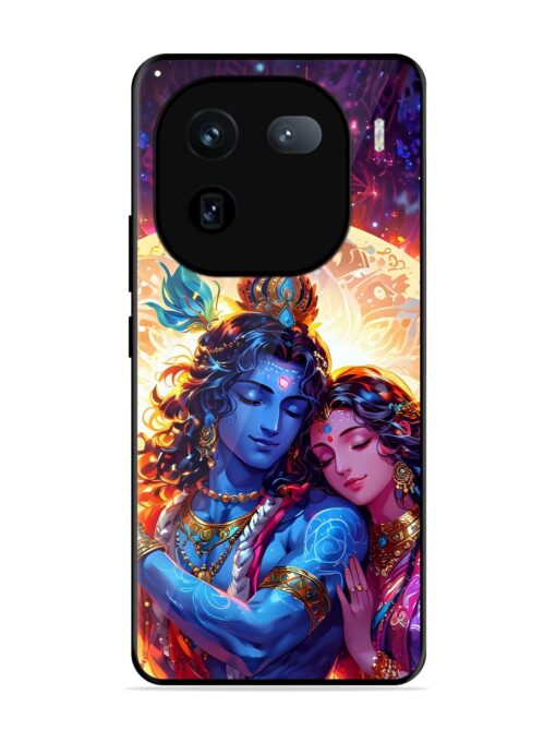 Radha Krishna Art Glossy Metal Phone Cover for Iqoo 12 (5G) Zapvi