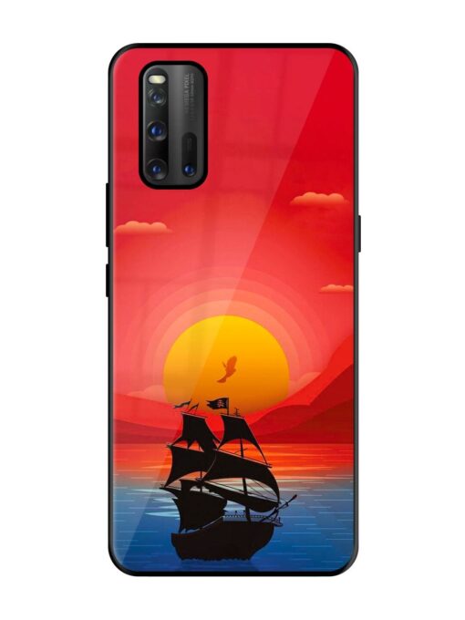 Sunset Sail Glossy Metal Phone Cover for Iqoo 3 Zapvi