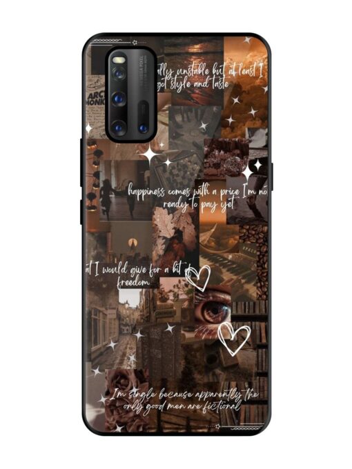 Melancholy Aesthetic Glossy Metal Phone Cover for Iqoo 3 Zapvi