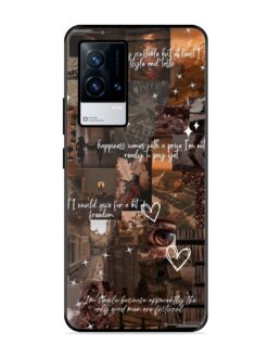 Melancholy Aesthetic Glossy Metal Phone Cover for Iqoo 8
