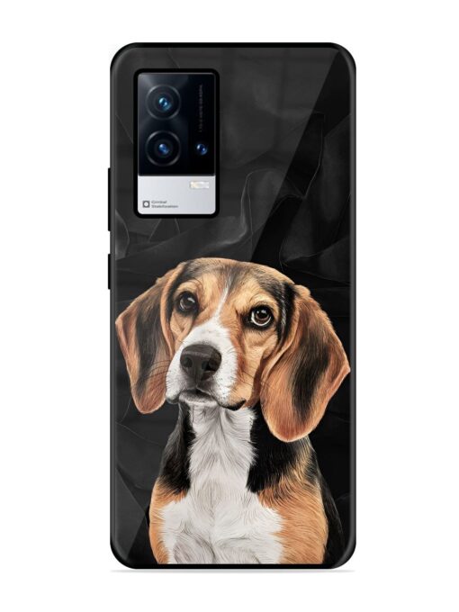 Beagle Portrait Glossy Metal Phone Cover for Iqoo 8 Zapvi