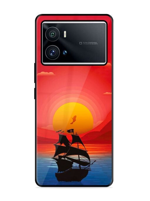 Sunset Sail Glossy Metal Phone Cover for Iqoo 9 Pro