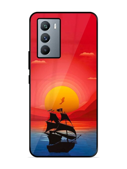 Sunset Sail Glossy Metal Phone Cover for Iqoo 9 Se (5G) Zapvi