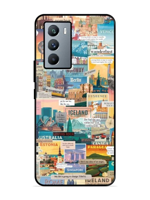 Travel Inspiration Collage Glossy Metal Phone Cover for Iqoo 9 Se (5G)