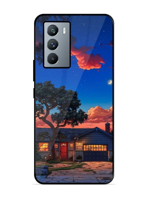 Serene Suburban Twilight Glossy Metal Phone Cover for Iqoo 9 Se (5G)