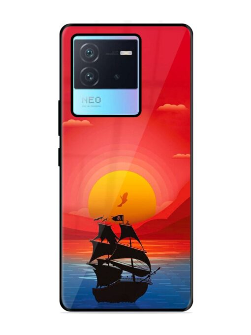 Sunset Sail Glossy Metal Phone Cover for Iqoo Neo 6 (5G) Zapvi