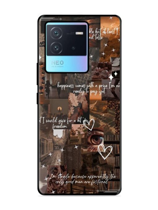 Melancholy Aesthetic Glossy Metal Phone Cover for Iqoo Neo 6 (5G)