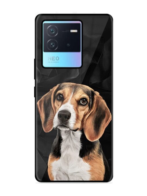 Beagle Portrait Glossy Metal Phone Cover for Iqoo Neo 6 (5G) Zapvi