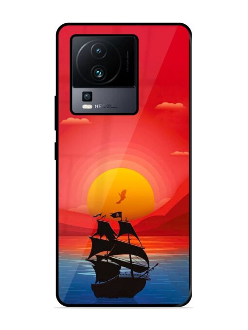 Sunset Sail Glossy Metal Phone Cover for Iqoo Neo 7 Pro (5G) Zapvi