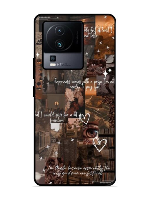 Melancholy Aesthetic Glossy Metal Phone Cover for Iqoo Neo 7 Pro (5G) Zapvi