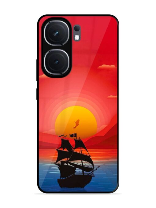 Sunset Sail Glossy Metal Phone Cover for Iqoo Neo 9 Pro (5G)