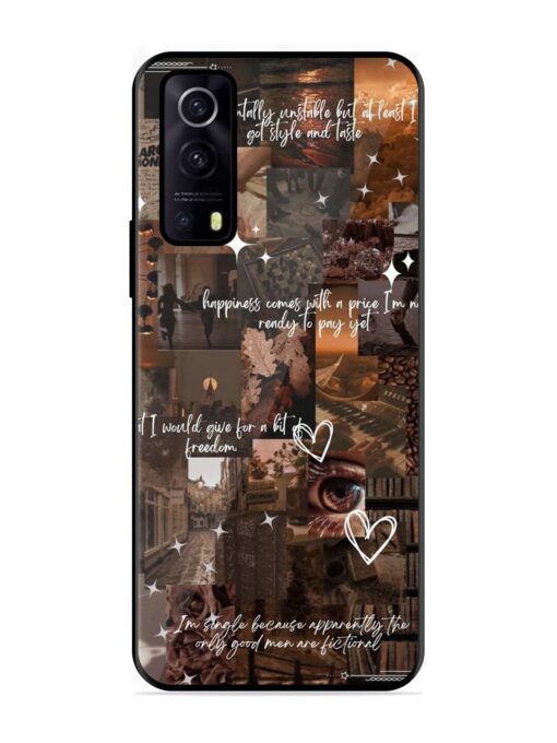 Melancholy Aesthetic Glossy Metal Phone Cover for Iqoo Z3 (5G) Zapvi