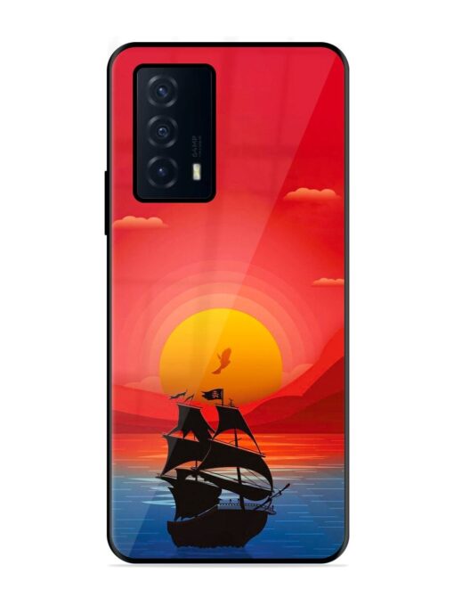 Sunset Sail Glossy Metal Phone Cover for Iqoo Z5 (5G)