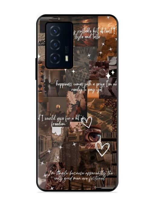 Melancholy Aesthetic Glossy Metal Phone Cover for Iqoo Z5 (5G) Zapvi