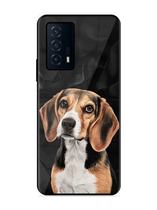 Beagle Portrait Glossy Metal Phone Cover for Iqoo Z5 (5G) Zapvi