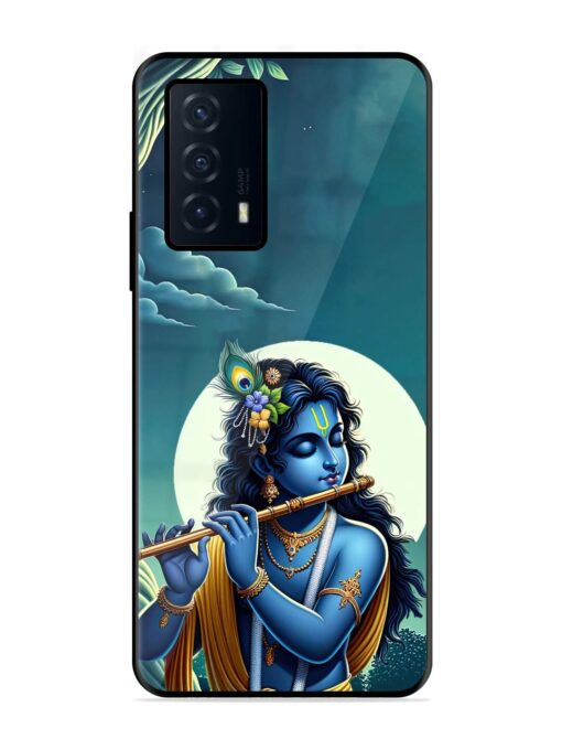 Krishna's Divine Flute Glossy Metal Phone Cover for Iqoo Z5 (5G) Zapvi