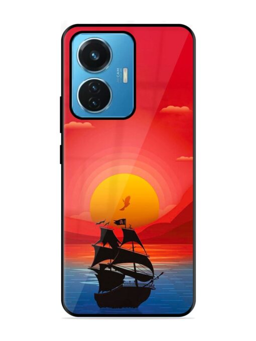 Sunset Sail Glossy Metal Phone Cover for Iqoo Z6 (44W) Zapvi