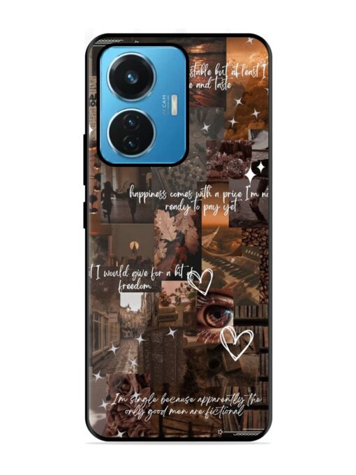 Melancholy Aesthetic Glossy Metal Phone Cover for Iqoo Z6 (44W) Zapvi