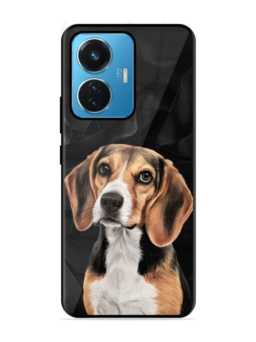 Beagle Portrait Glossy Metal Phone Cover for Iqoo Z6 (44W) Zapvi