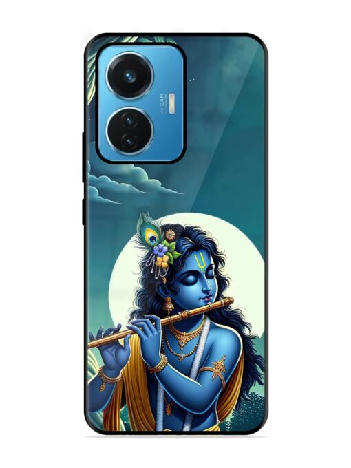 Krishna's Divine Flute Glossy Metal Phone Cover for Iqoo Z6 (44W) Zapvi