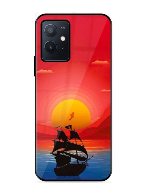 Sunset Sail Glossy Metal Phone Cover for Iqoo Z6 (5G) Zapvi