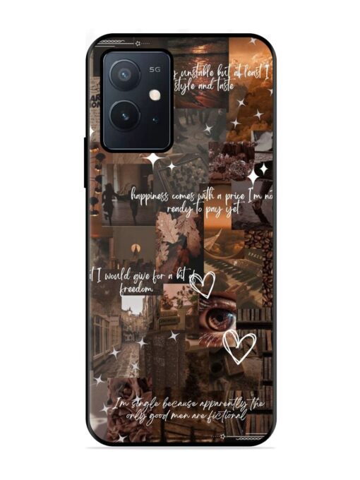 Melancholy Aesthetic Glossy Metal Phone Cover for Iqoo Z6 (5G) Zapvi