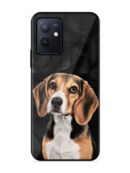 Beagle Portrait Glossy Metal Phone Cover for Iqoo Z6 (5G) Zapvi