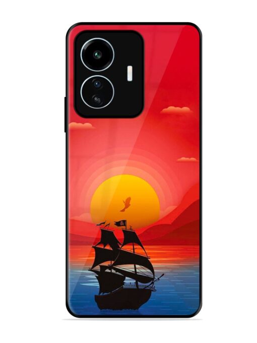 Sunset Sail Glossy Metal Phone Cover for Iqoo Z6 Lite