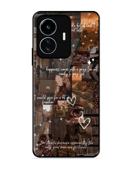 Melancholy Aesthetic Glossy Metal Phone Cover for Iqoo Z6 Lite