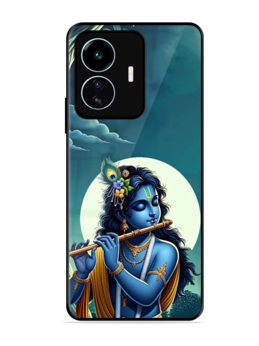 Krishna's Divine Flute Glossy Metal Phone Cover for Iqoo Z6 Lite