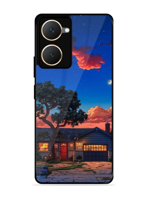 Serene Suburban Twilight Glossy Metal Phone Cover for Iqoo Z9 Lite (5G) Zapvi