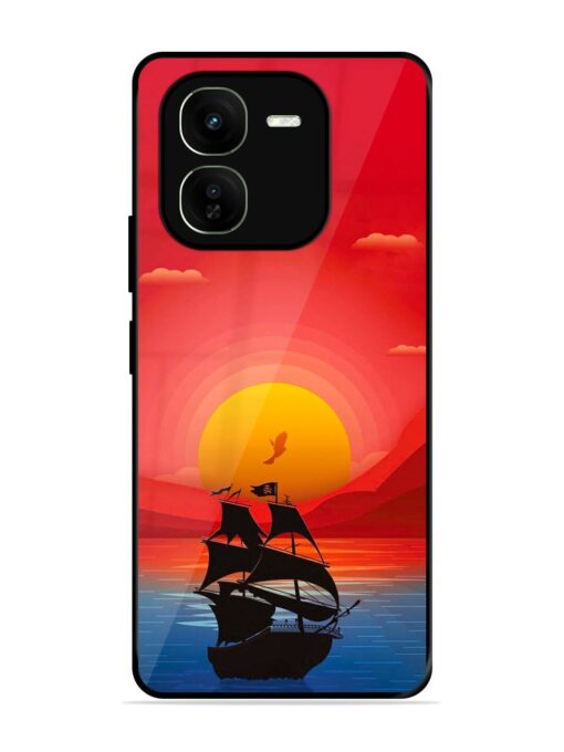 Sunset Sail Glossy Metal Phone Cover for Iqoo Z9X (5G) Zapvi