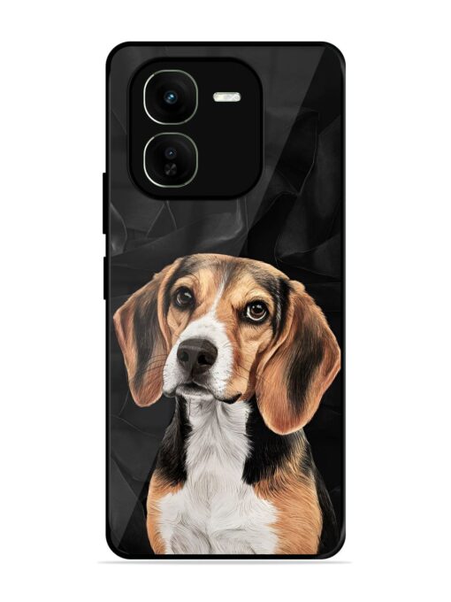 Beagle Portrait Glossy Metal Phone Cover for Iqoo Z9X (5G)