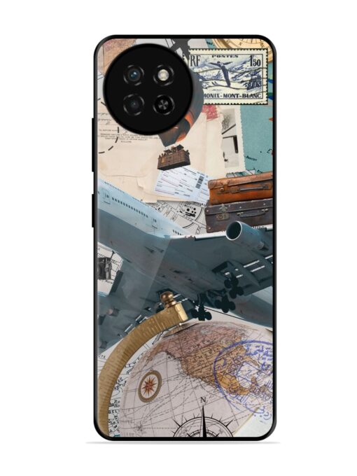 Adventure Awaits Glossy Metal Phone Cover for Itel S23 Zapvi