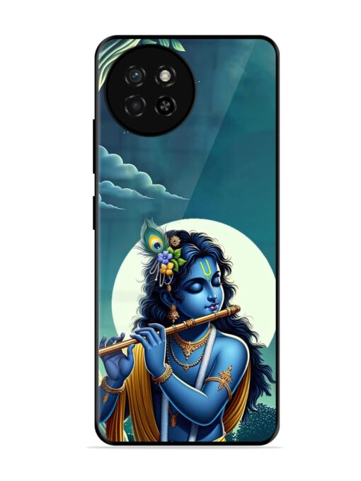 Krishna's Divine Flute Glossy Metal Phone Cover for Itel S23 Zapvi