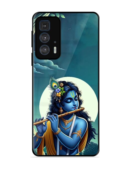 Krishna's Divine Flute Glossy Metal Phone Cover for Motorola Edge 20 Pro Zapvi