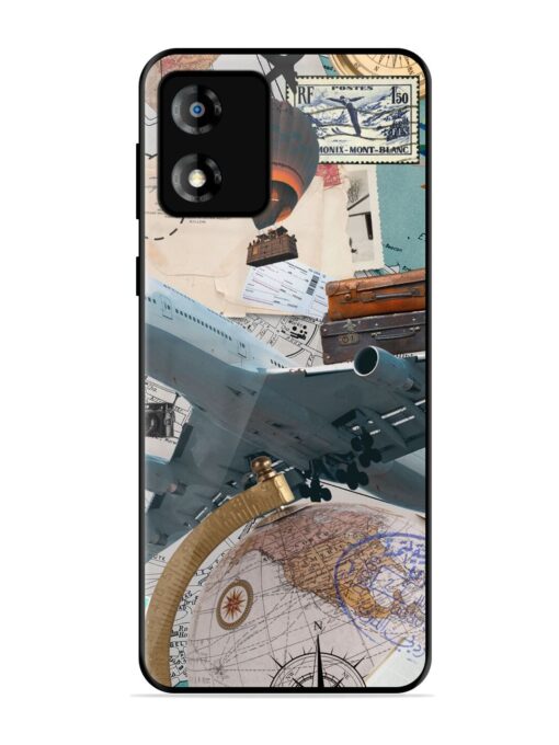 Adventure Awaits Glossy Metal Phone Cover for Motorola Moto E13