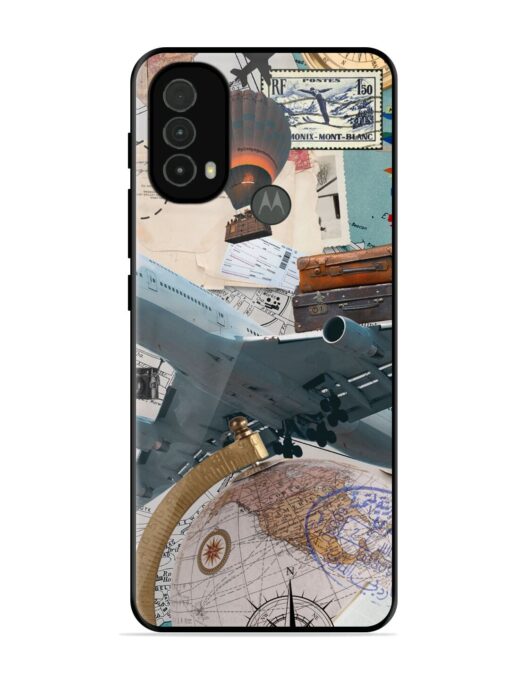 Adventure Awaits Glossy Metal Phone Cover for Motorola Moto E40 Zapvi