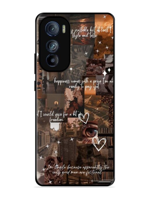 Melancholy Aesthetic Glossy Metal Phone Cover for Motorola Moto Edge 30 Zapvi