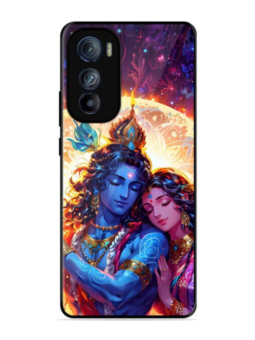 Radha Krishna Art Glossy Metal Phone Cover for Motorola Moto Edge 30 Zapvi