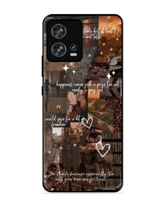 Melancholy Aesthetic Glossy Metal Phone Cover for Motorola Moto Edge 30 Fusion