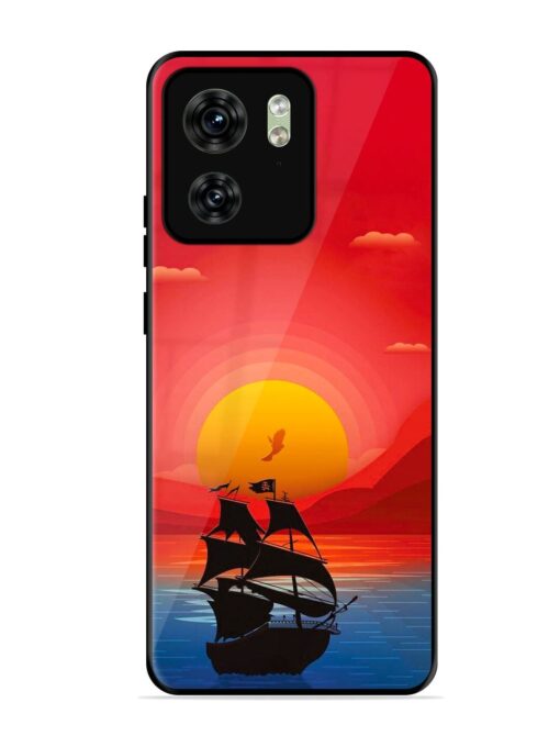 Sunset Sail Glossy Metal Phone Cover for Motorola Moto Edge 40