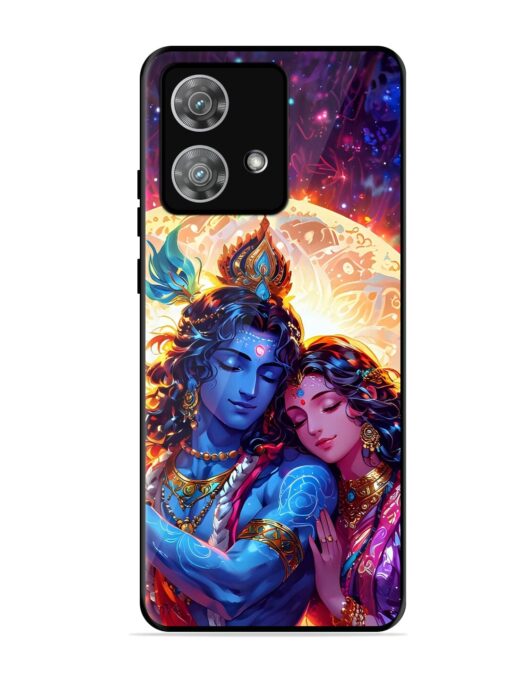 Radha Krishna Art Glossy Metal Phone Cover for Motorola Moto Edge 40 Neo Zapvi