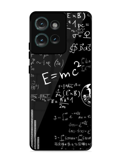 E=Mc2 Mass?Energy Equivalence Glossy Metal Phone Cover for Motorola Moto Edge 50 (5G)