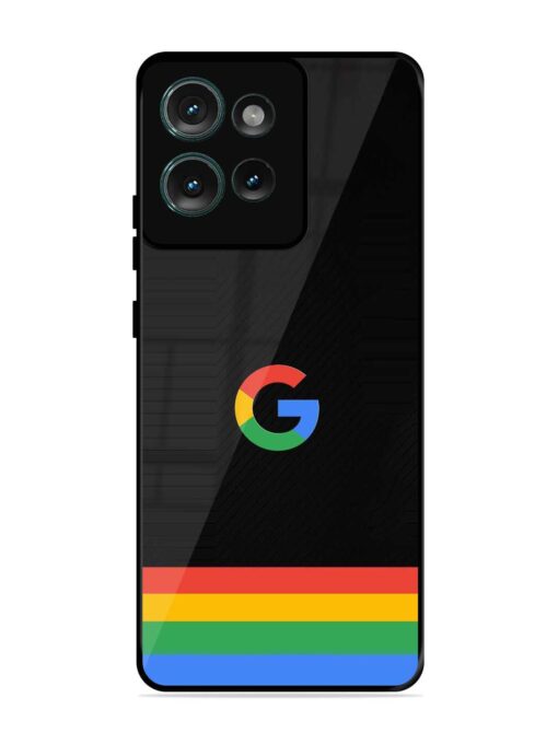 Google Logo Art Glossy Metal Phone Cover for Motorola Moto Edge 50 (5G)