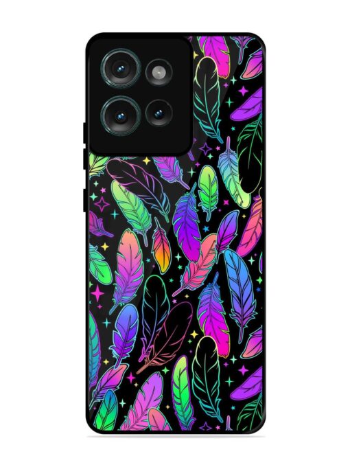 Bright Multi Colored Seamless Glossy Metal Phone Cover for Motorola Moto Edge 50 (5G)